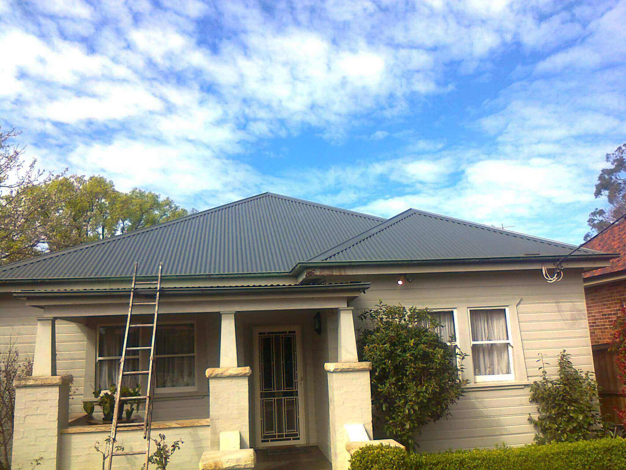 Roof after cleaning and restoration