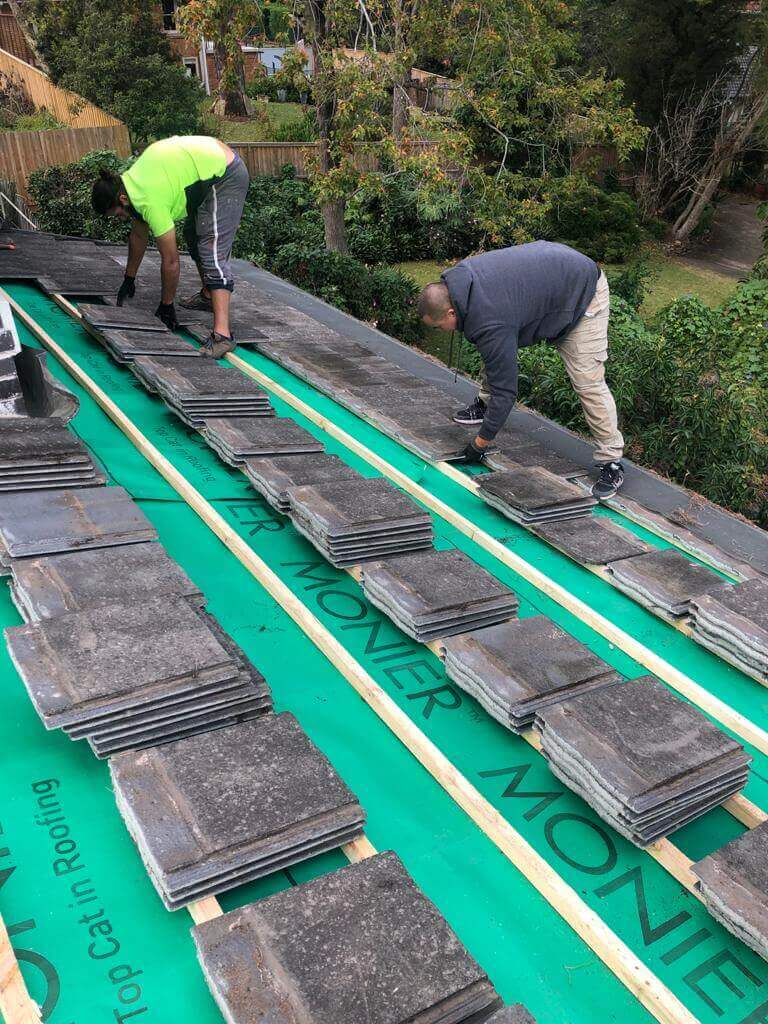 Metal roof installation