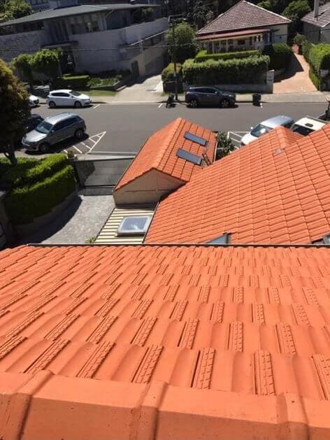 Roof painting completed