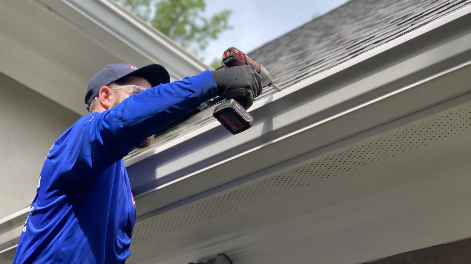 Colorbond gutter installation in Sydney
